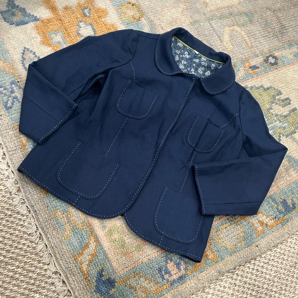 Boden Cotton Blend Fitted Jacket